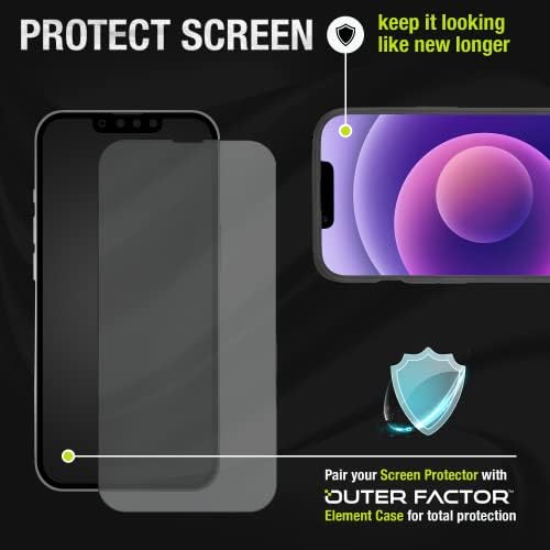 OUTERFACTOR OnGuard iPhone 13 6.1 a Clear Protector 2.5 D Ívelt 9H Edzett Üveg - Anti-semmiből Anti-ujjlenyomat - Oleophobic