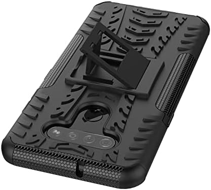 LONUO Telefon burkolata Védő tok Kompatibilis LG K51,TPU + PC Lökhárító Hibrid Katonai Masszív Esetben,Ütésálló Telefon