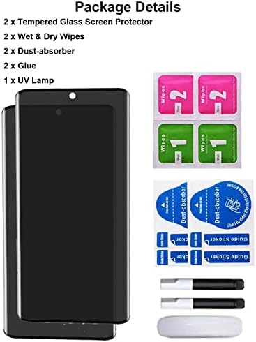[2 Csomag] Adatvédelmi képernyővédő fólia Samsung Galaxy Note 20 Ultra 5G 6.9 Hüvelyk Edzett Üveg, Anti-spy,Nem Buborékok,9H
