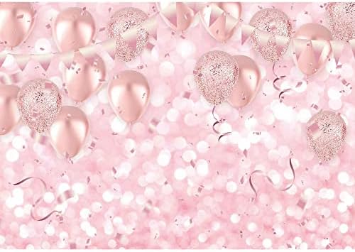 LIVUCEE Rose Gold Rózsaszín Lufit Hátteret a Nők Boldog Szülinapos babaváró Party Kellékek Fotózás Háttér Fotó Kellékek,