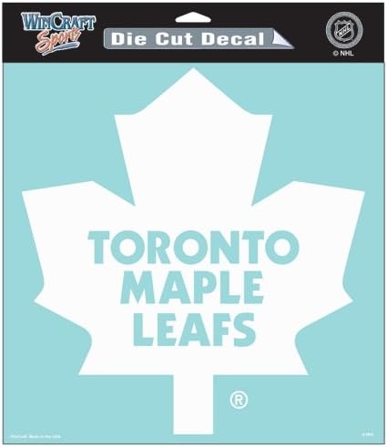 WinCraft NHL-Toronto Maple Leafs WCR29617061 Tökéletes Vágott Matricák, 8 x 8