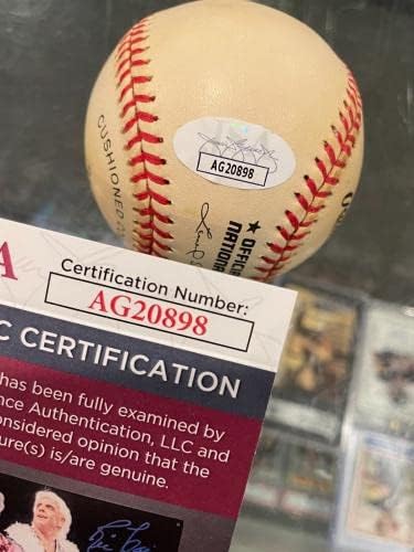 Gus Suhr Pittsburgh Pirates Egyetlen Dedikált Baseball Szövetség Hiteles 2 - Dedikált Baseball