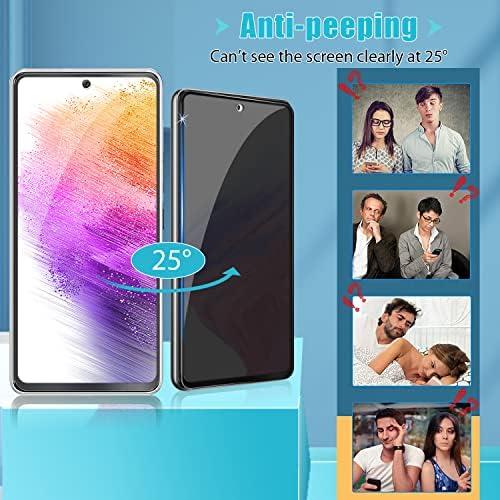 Zeking [2+2] Csomag Samsung Galaxy A53 5G Adatvédelmi Edzett Üveg kijelző Védő fólia (2 Csomag) + Kamera Lencséjét Védő