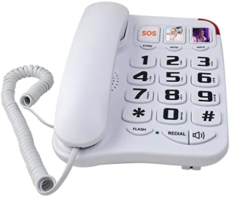 QUUL Nagy Gomb Vezetékes Otthoni Telefon egygombos Gyorstárcsázás Tele Ápolási Hívja Az Idősek a Falra SOS Sürgős