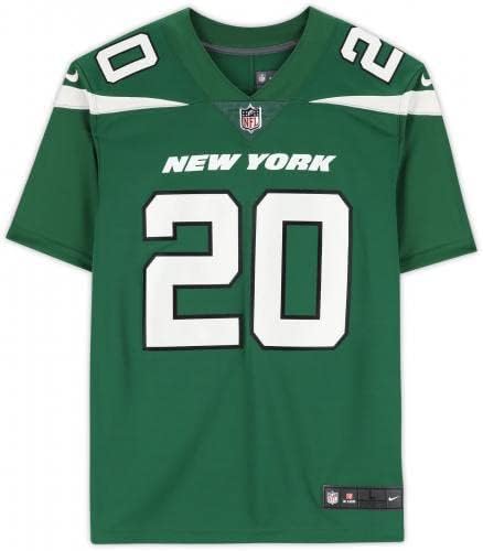 Keretes Breece Hall New York Jets Dedikált Zöld Nike Limited Jersey - Dedikált Főiskola Mezek