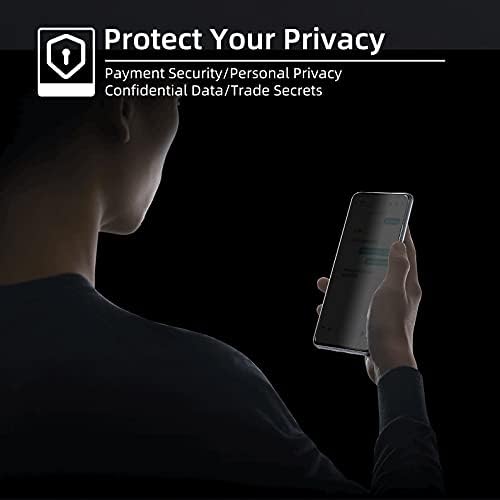 Amleute 【3+1 Csomag】 Samsung Galaxy S21FE Adatvédelmi képernyővédő fólia,9H Edzett Üveg,Anti-Spy Film【Nem Támogatja