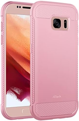 JETech Slim Fit tok Samsung Galaxy S7 5.1-Es, Vékony hátlapot a Sokk-Felszívódás, valamint a Szénszálas Design (Rózsaszín)