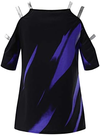 Yubnlvae Napi Grafikus Divatos Alkalmi póló Női Nyári Legénység Nyak melegítő felső, Könnyű, Rövid Ujjú Plus Size