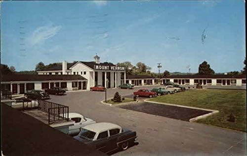 Mount Vernon Motel Albany, New York, NY Eredeti, Régi Képeslap, 1959