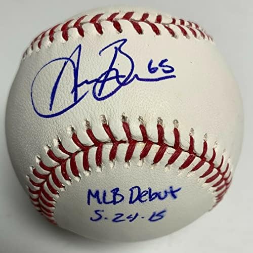Austin Barnes Aláírt Major League Baseball SZÖVETSÉG W973791 w/Felirat - Dedikált Baseball
