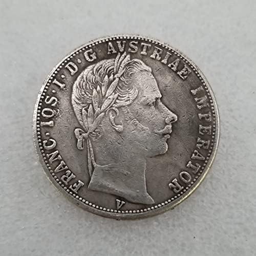 QINGFENG Antik kézműves Amerikai 1865 Réz Ezüst Bevonatú Régi Ezüst pénzt Ezüst Kerek külkereskedelmi Gyűjtemény