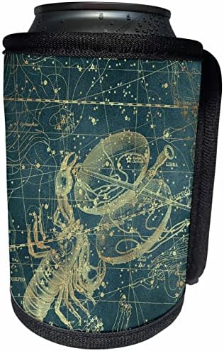 3dRose Vintage Csillag Térkép. A zodiákus csillagkép Scorpius. - Lehet Hűvösebb Üveg Wrap (cc_353948_1)