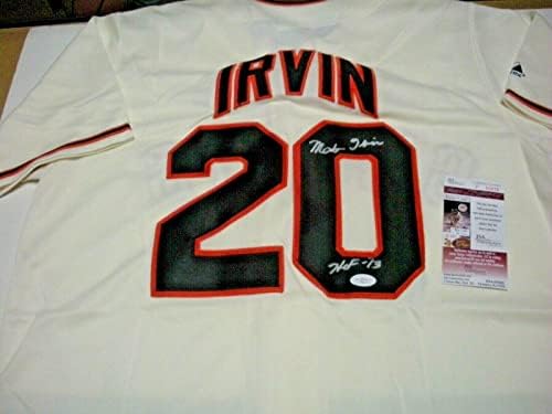 Monte Irvin Sanfrancisco Óriások Szövetség/coa Aláírt, Hivatalos Engedéllyel rendelkező Fenséges Jersey - Dedikált MLB