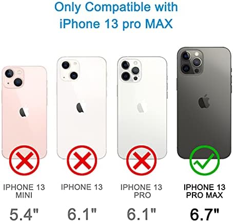 Kompatibilis az iPhone 13 Pro Max Flip tok, Tárca Esetben Dombornyomott Pillangó Slim Tok Bőr borítású Ütésálló Kártya