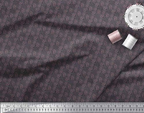 Soimoi Pamut Jersey Anyagból Levelek Shirting Nyomtatás Varrás Szövet Udvaron 58 Cm Széles