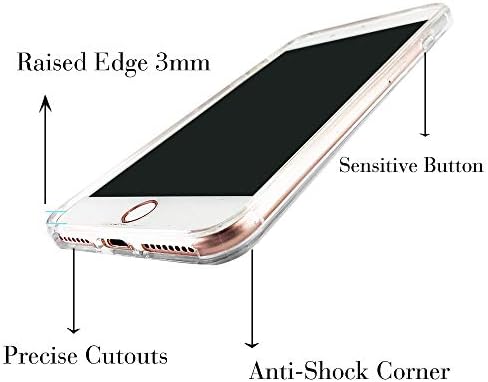 Obbii Design iPhone6s 7 8 SE Tiszta Ügy Tervezési Minta Nyomtatott Átlátszó Műanyag Vissza az Esetben, TPU Lökhárító