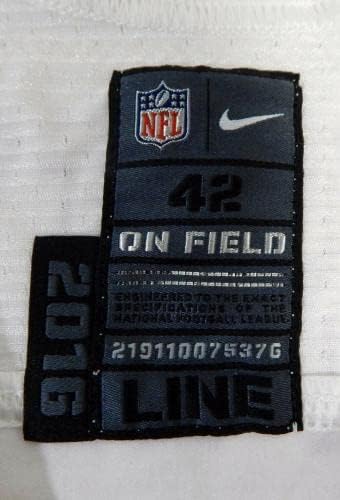 -ban a San Francisco 49ers Antione Bethea 41 Játék Kiadott Fehér Jersey DP16471 - Aláíratlan NFL Játék Használt
