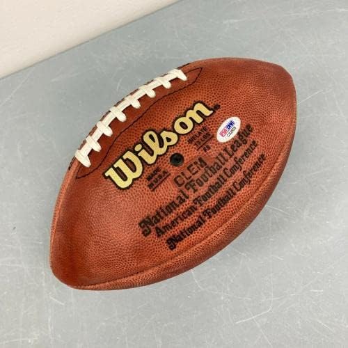 Howie Long Aláírt Wilson NFL-Játék, a Foci PSA DNS-COA - Dedikált Focilabda