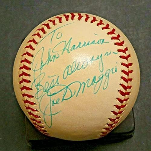 Veterán Joe DiMaggio HOF Aláírt Hivatalos AL Baseball SZÖVETSÉG Teljes Levelet - Dedikált Baseball