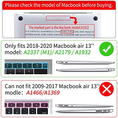 Watbro Kompatibilis MacBook Air 13 hüvelykes Laptop táska 2020 2019 2018 Kiadás A2337 M1/A2179/A1932, Retro 70-es, Modern