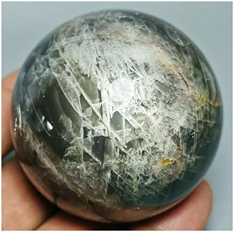Természetes Szürke féldrágakő Kő Fekete Holdkő Masszázs Labda Csiszolt Reiki Gyógyító Csakra Szoba Dekoráció Ásványi